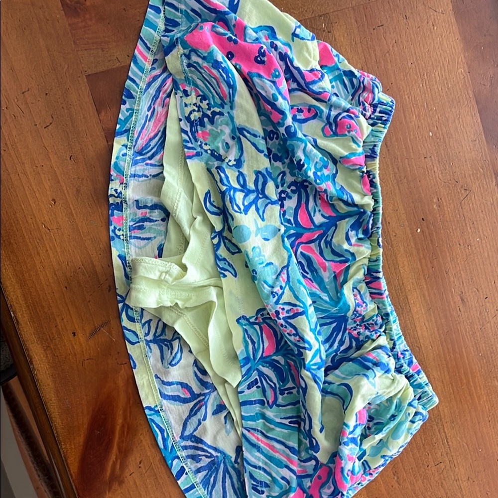 Lilly Pulitzer Kids Skirt - Blue and Pink Floral